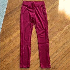 Charming Charlie’s red/burgundy leggings